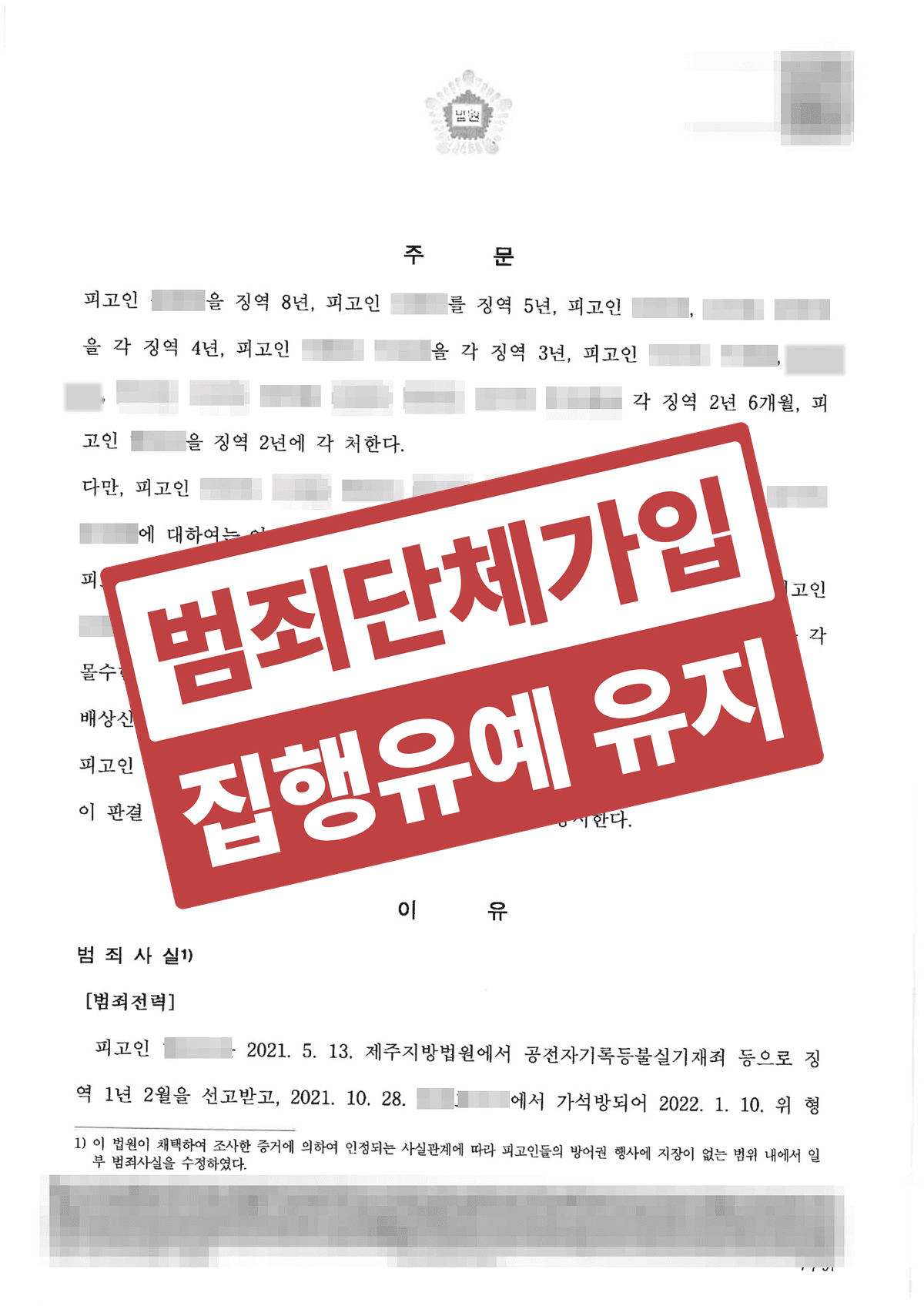투자리딩 사기 범죄단체가입, 검사의 양형부당 항소를 방어해 집행유예를 지켜낸 성공사례