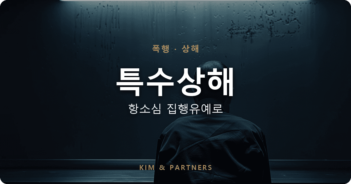 특수상해 1심 실형이 항소심에서 집행유예로 바뀐 의뢰인 이야기