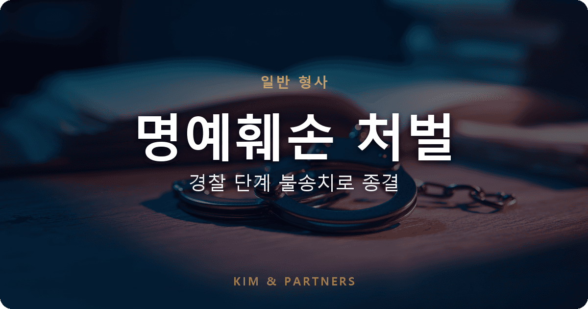 명예훼손 처벌, SNS 글로 고소당했지만 경찰 단계 불송치로 끝낸 사례