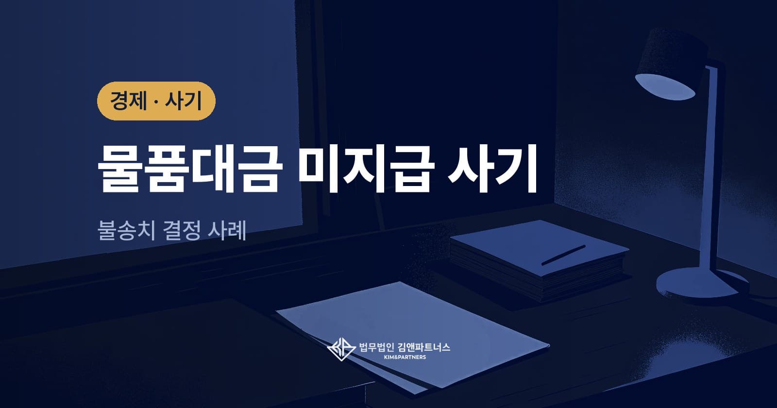 물품대금을 지급하지 못해 사기로 고소당한 건설사 대표, 불송치 결정 사례