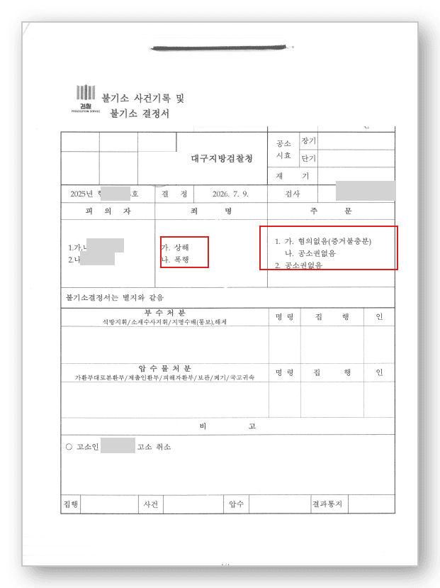 상해 변호사 판결문 1
