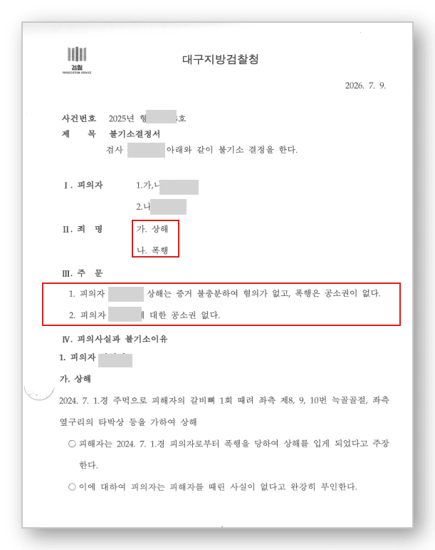 상해 변호사 판결문 2